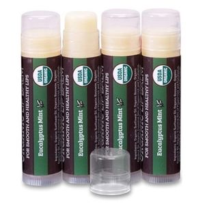 (4 Pack) Organic Best Lip Balm Repair Chapstick For Dry Cracked Lips